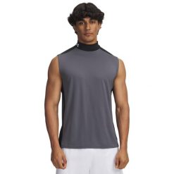 Tank top Under Armour HeatGear Wordmark. Czarne t-shirty męskie Under Armour, m, bez wzorów, z elastanu, bez kołnierzyka. Za 178.00 zł.