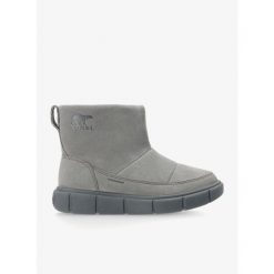 Buty zimowe damskie Sorel Explorer III Slip-On WP. Szare trampki i tenisówki damskie Sorel, bez wzorów, bez zapięcia. Za 391.99 zł.