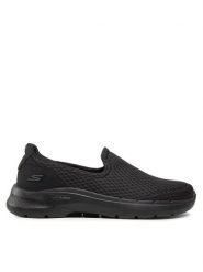Skechers Półbuty Go Walk 6 216208/BBK Czarny. Czarne półbuty na co dzień męskie Skechers, z materiału, bez zapięcia. Za 379.99 zł.