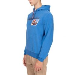Bluza męska Napapijri B-Portalet Hooded. Niebieskie bluzy męskie Napapijri, m, bez wzorów, bez kaptura. W wyprzedaży za 383.00 zł.