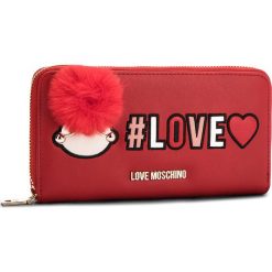 Duży Portfel Damski LOVE MOSCHINO - JC5536PP16LK0500 Rosso. Czerwone portfele damskie Love Moschino, ze skóry ekologicznej. Za 439.00 zł.
