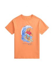 Polo Ralph Lauren T-Shirt 323B13589001 Czerwony Regular Fit. Czerwone t-shirty dla chłopców Polo Ralph Lauren, bez wzorów, z bawełny, bez ramiączek. Za 289.99 zł.