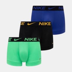 Bokserki Nike Elite Breathe 3 szt. czarne niebieskie zielone żółte. Czarne bokserki męskie Nike, m, bez wzorów. Za 186.12 zł.