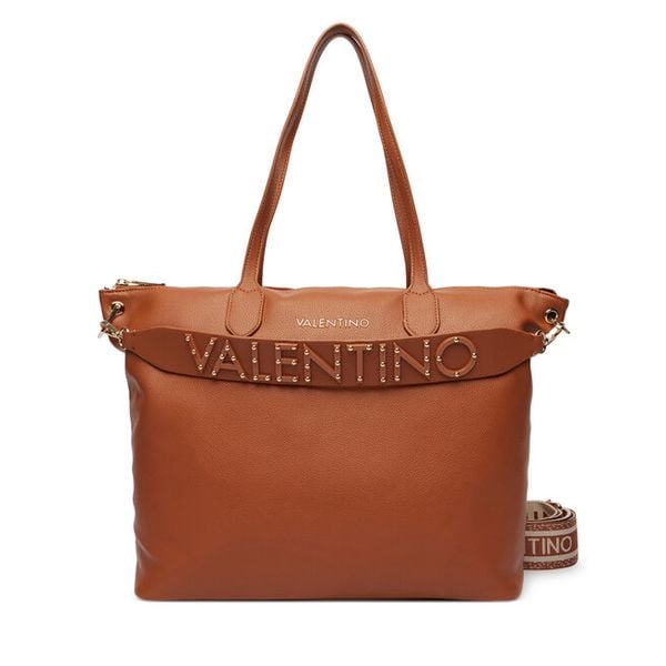 Torebka Valentino. Brązowe torebki do ręki damskie Valentino, bez wzorów, bez dodatków. Za 449.99 zł.