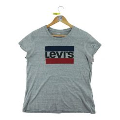 Second life - Koszulka damska Levi Strauss szara z krótkim rękawem - Stan dobry. Szare koszulki sportowe damskie Levi's, l, bez wzorów, bez kołnierzyka, bez ramiączek, na fitness i siłownię. Za 25.52 zł.