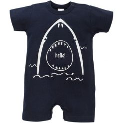 Pinokio Śpioszki Chłopięce Na Lato Ocean´S Dream 86 Ciemnoniebieskie. Niebieskie śpioszki niemowlęce Pinokio, z bawełny, bez ramiączek. Za 35.00 zł.