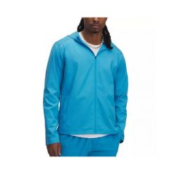 Kurtka wodoodporna Under Armour Launch. Niebieskie bluzy męskie Under Armour, bez wzorów, bez kaptura. Za 317.35 zł.