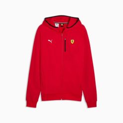 Bluza z kapturem męska Puma FERRARI HDD PM1 63424302. Czerwone bluzy męskie Puma, m, bez wzorów, z kapturem. Za 325.96 zł.