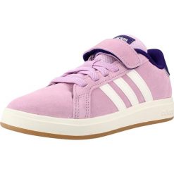 Buty ADIDAS GRAND COURT 00S Fioletowy. Białe obuwie sportowe damskie Adidas, bez wzorów, z materiału, na fitness i siłownię. Za 201.55 zł.