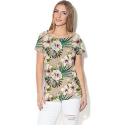 Colour Pleasure Koszulka CP-034 161 beżowa r. XXXL/XXXXL. T-shirty damskie marki Colour Pleasure. Za 70.35 zł.