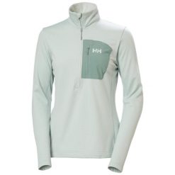 Bluza damska z zamkiem 1/2 Helly Hansen Versalite Fleece. Zielone bluzy damskie Helly Hansen, uniwersalny, bez wzorów, z elastanu, bez kaptura. Za 254.90 zł.