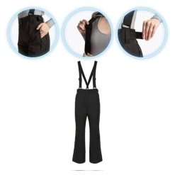 Spodnie narciarskie damskie KADVA Edge X Pants. Czarne spodnie materiałowe damskie KADVA, na zimę, bez wzorów, sportowe, narciarskie. Za 129.99 zł.