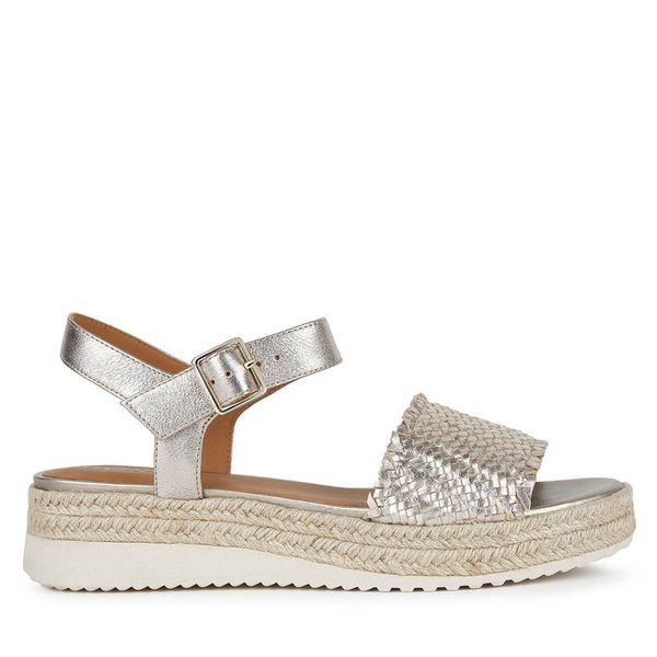 Espadryle Geox. Żółte sandały damskie Geox, bez wzorów, bez obcasa, bez zapięcia. Za 299.99 zł.