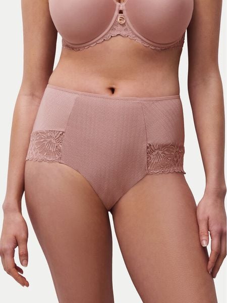 Chantelle Figi klasyczne z wysokim stanem Sublime C19WC6 Beżowy. Brązowe figi damskie Chantelle, bez wzorów, z syntetyku. Za 229.00 zł.