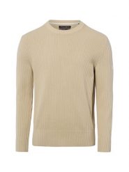 Marc O'Polo sweter z dzianiny Mężczyźni Bawełna beżowy, XXL. Brązowe swetry przez głowę męskie Marc O'Polo, m, bez wzorów, z bawełny, bez kołnierzyka. Za 379.95 zł.