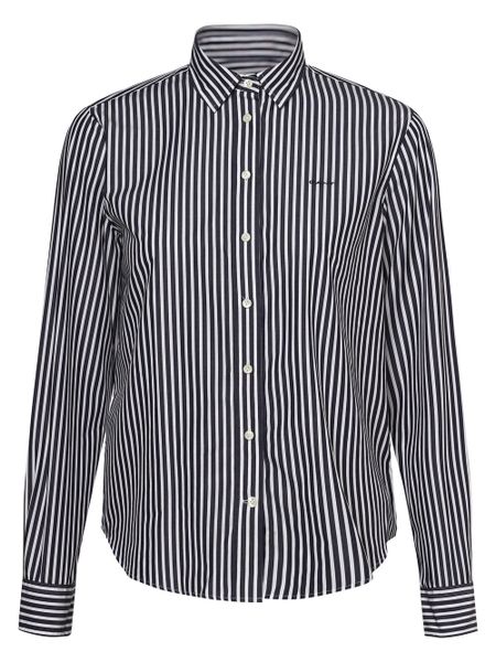 Gant Bluzka Kobiety Bawełna niebieski, 38. Niebieskie bluzki damskie GANT, bez wzorów, z bawełny, eleganckie, bez kołnierzyka, bez ramiączek. Za 479.95 zł.
