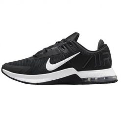 Buty do chodzenia męskie Nike Air Max Alpha Trainer 4. Czarne buty sportowe męskie Nike, z gumy, bez zapięcia, trekkingowe, nike air max. Za 579.99 zł.