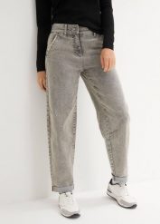 Jeansy boyfriend z efektem vintage. Niebieskie jeansy damskie bonprix. Za 124.99 zł.