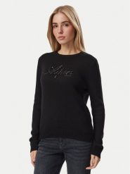 Liu Jo Sport Sweter TF6160 MA22S Czarny Regular Fit. Czarne swetry damskie Liu Jo Sport, s, bez wzorów, z syntetyku, sportowe, bez kołnierzyka, bez ramiączek, bez kaptura. Za 689.99 zł.