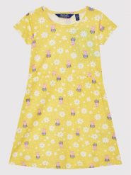 Regatta Sukienka letnia Peppa Summer RKD018 Żółty Regular Fit. Żółte sukienki dla dziewczynek Regatta, na lato, bez wzorów, z bawełny, bez ramiączek. Za 49.99 zł.