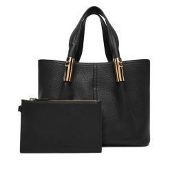 Torebka Elisabetta Franchi. Czarne torebki do ręki damskie Elisabetta Franchi, bez wzorów, klasyczne, bez dodatków. Za 1,739.00 zł.