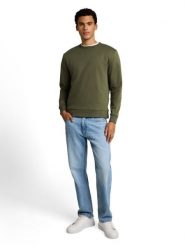Tom Tailor Denim Bluza Mężczyźni Bawełna zielony, M. Zielone bluzy męskie Tom Tailor Denim, m, bez wzorów, z bawełny, bez kaptura. Za 149.95 zł.