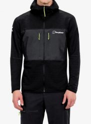 Bluza polarowa męska Berghaus MTN Guide MW Hoody. Czarne bluzy męskie Berghaus, l, bez wzorów, z elastanu, bez kaptura. Za 625.89 zł.