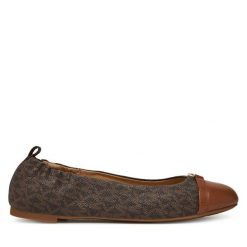 Baleriny MICHAEL Michael Kors. Brązowe baleriny damskie MICHAEL Michael Kors, bez wzorów, bez obcasa. Za 319.99 zł.