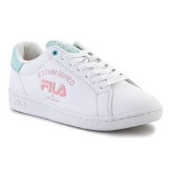 Buty Fila Crosscourt 2 Nt Logo W FFW0258-13206 białe. Białe obuwie sportowe damskie bez wzorów, z gumy. Za 394.65 zł.