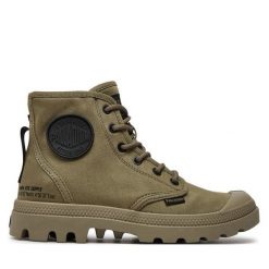 Trapery Palladium. Zielone kozaki damskie Palladium. Za 449.99 zł.