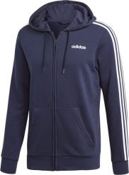 Adidas Bluza męska Essentials 3 Stripes Fullzip French Terry granatowa r. S (DU0471). Bluzy męskie Adidas, m, bez wzorów, bez kaptura. Za 213.51 zł.