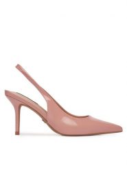 Nine West Szpilki SX005-01 Różowy. Czerwone szpilki damskie Nine West, bez wzorów, ze skóry, bez obcasa, bez zapięcia. Za 229.99 zł.