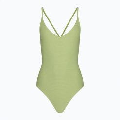 Strój kąpielowy jednoczęściowy damski Billabong Tanlines Sage. Zielone kostiumy jednoczęściowe damskie Billabong, l, bez wzorów, z elastanu, eleganckie, do pływania. Za 189.99 zł.