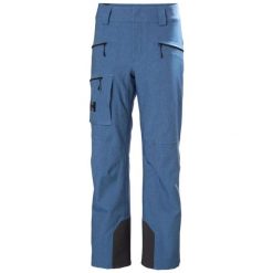 Spodnie narciarskie dla kobiet Helly Hansen Powderqueen. Niebieskie spodnie snowboardowe damskie Helly Hansen, na zimę, s, bez wzorów, z materiału, narciarskie, primaloft. Za 1,224.00 zł.