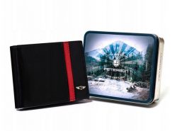 Portfel skórzany Peterson [DH] Portfel męski skórzany PTN N992-VTP BL-R czarny. Czarne portfele męskie Peterson, z aplikacjami, ze skóry. Za 97.98 zł.