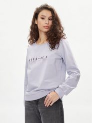 Liu Jo Bluza TA4225 FS090 Fioletowy Regular Fit. Fioletowe bluzy damskie Liu Jo, s, bez wzorów, z bawełny, bez kaptura. Za 519.99 zł.