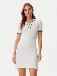 Guess Sukienka dzianinowa W5GK84Z3L10 Biały Regular Fit. Białe sukienki damskie Guess, l, z aplikacjami, z dzianiny, bez kołnierzyka, bez ramiączek. Za 269.99 zł.