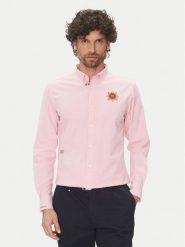 La Martina Koszula Anselmo MACG01 OX092 Różowy Regular Fit. Czerwone koszule męskie La Martina, m, bez wzorów, z bawełny, bez kołnierzyka, bez ramiączek. Za 449.99 zł.
