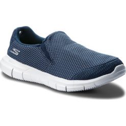 Buty SKECHERS - Infuse 14992/NVGY Navy//Grey. Niebieskie obuwie sportowe damskie Skechers, z materiału. W wyprzedaży za 179.00 zł.