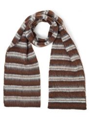 Opus szalik z dzianiny z domieszką wełny Kobiety brązowy, ONE SIZE. Brązowe szaliki i chusty damskie Opus, bez wzorów, z dzianiny. Za 199.95 zł.
