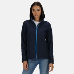 Kurtka Softshellowa Damska Do Druku. Niebieskie kurtki damskie Regatta, xl, bez wzorów, z materiału, bez kaptura. Za 93.99 zł.