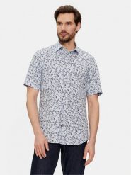 Tommy Hilfiger Koszula MW0MW35324 Niebieski Regular Fit. Niebieskie koszule męskie Tommy Hilfiger, m, bez wzorów, ze lnu, bez kołnierzyka, bez ramiączek. Za 269.99 zł.