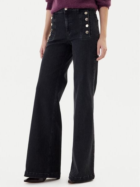 ViCOLO Jeansy DF5078 Czarny Wide Leg. Czarne jeansy damskie ViCOLO. Za 559.99 zł.