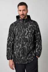 Męska Kurtka outdoor urodziny ultralekka nadruk odblaskowy kaptur do roz. 7 XL. Czarne kurtki męskie JAY-PI, m, bez wzorów, z materiału, z kapturem. Za 639.99 zł.