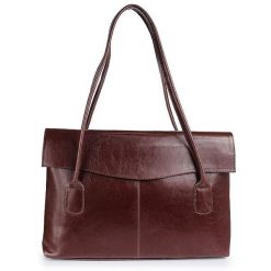 Torebka skórzana damska DAN-A T49 koniakowa. Torebki do ręki damskie DAN-A, bez wzorów, ze skóry, eleganckie, bez dodatków. Za 399.99 zł.