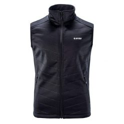 Bezrękawnik Męska Softshell Octavio. Czarne kurtki sportowe męskie Hi-tec, m, bez wzorów, z softshellu, trekkingowe. Za 119.99 zł.