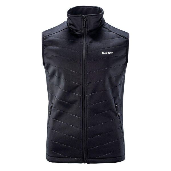 Bezrękawnik Męska Softshell Octavio. Czarne kurtki męskie Hi-tec, m, bez wzorów, z softshellu, sportowe, bez kaptura. Za 119.99 zł.