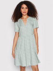 ONLY Sukienka codzienna Zally 15262674 Zielony Relaxed Fit. Zielone sukienki damskie Only, na co dzień, xl, bez wzorów, z wiskozy, bez kołnierzyka, bez ramiączek, proste. W wyprzedaży za 89.99 zł.