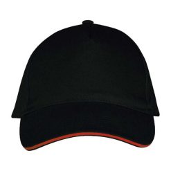 Czapka Z Daszkiem Z 5 Panelami Long Beach. Czarne czapki i kapelusze damskie SOL'S, bez wzorów. Za 29.99 zł.