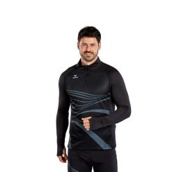 Bluza Erima Racing. Czarne bluzy męskie Erima, m, bez wzorów, bez kaptura. Za 302.99 zł.